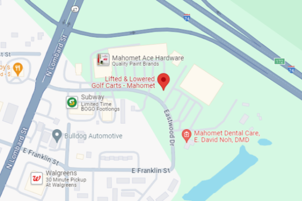 Map of Mahomet location